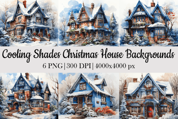 Christmas House Backgrounds: A Designer's Winter Palette