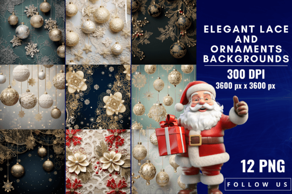 Elegant Lace and Ornaments Backgrounds: Timeless Design