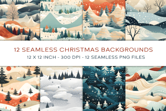 Elevate Your Holiday Projects with Abstract Seamless Christmas Backgrounds