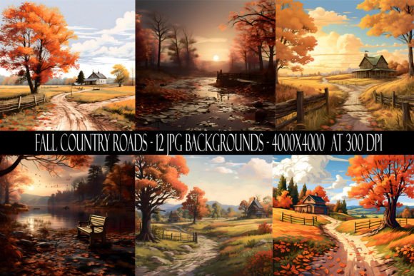 Embrace the Season with Fall Country Road Backgrounds