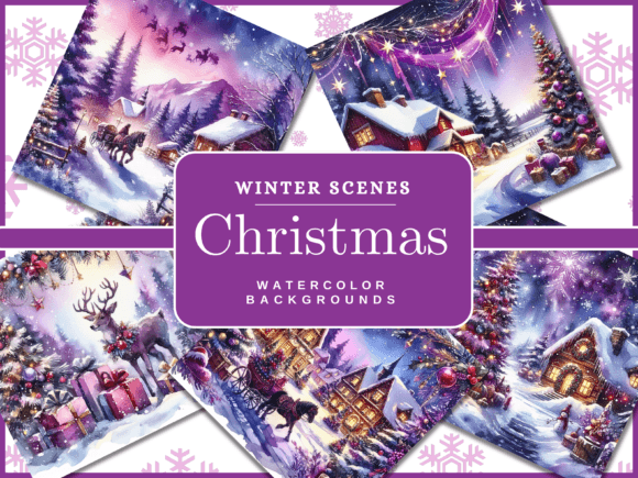 Enchanting Christmas & Winter Backgrounds for Creators