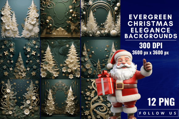 Evergreen Christmas Elegance: Elevate Your Holiday Designs