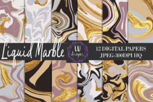 Gold Abstract Liquid Marble Backgrounds: A Design Asset Guide