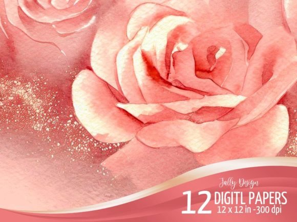 Ocher Pink with Roses: Your Go-To AI Background Pack