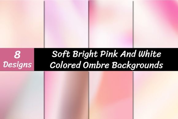 Soft Bright Pink and White Ombre Backgrounds: A Designer's Guide