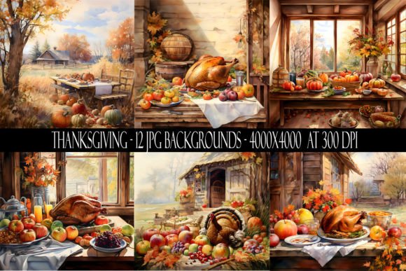 Thanksgiving Backgrounds: A Designer's Guide to This Digital Paper Pack