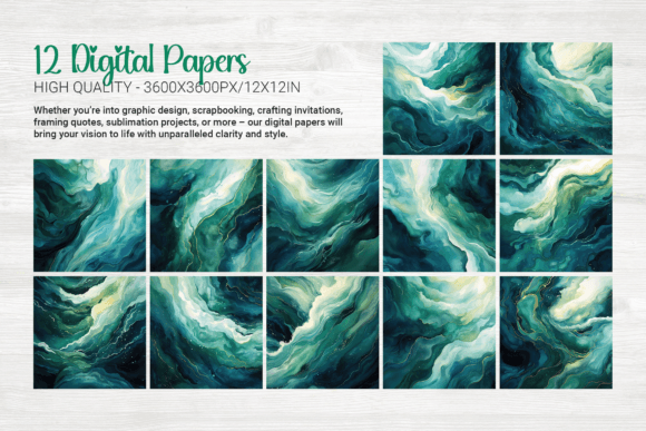 Verdant Waters Backgrounds for Modern Design